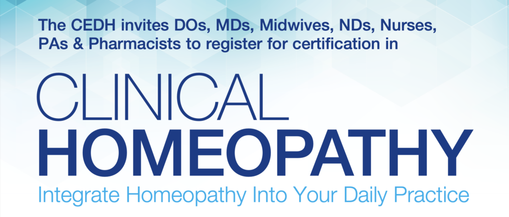CEDH Clinical Homeopathy Training Course